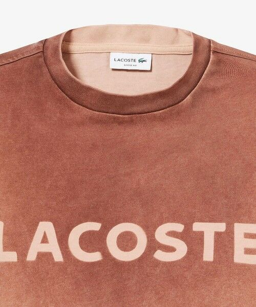 LACOSTE / ラコステ Tシャツ | グラデーション ステンシルブランドネームロゴTシャツ | 詳細18