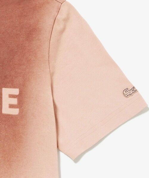 LACOSTE / ラコステ Tシャツ | グラデーション ステンシルブランドネームロゴTシャツ | 詳細20