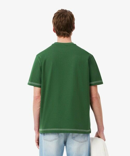 LACOSTE / ラコステ Tシャツ | ハンドステッチ風フレンチグラフィックTシャツ | 詳細2