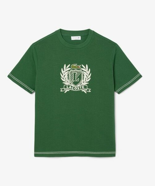 LACOSTE / ラコステ Tシャツ | ハンドステッチ風フレンチグラフィックTシャツ | 詳細3