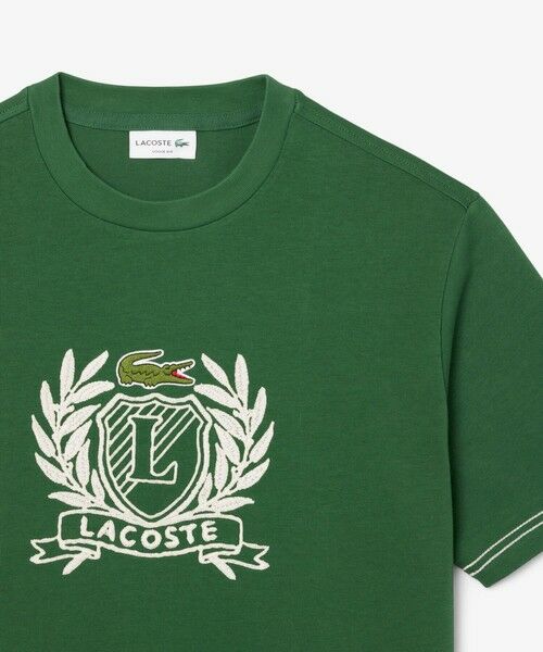 LACOSTE / ラコステ Tシャツ | ハンドステッチ風フレンチグラフィックTシャツ | 詳細4