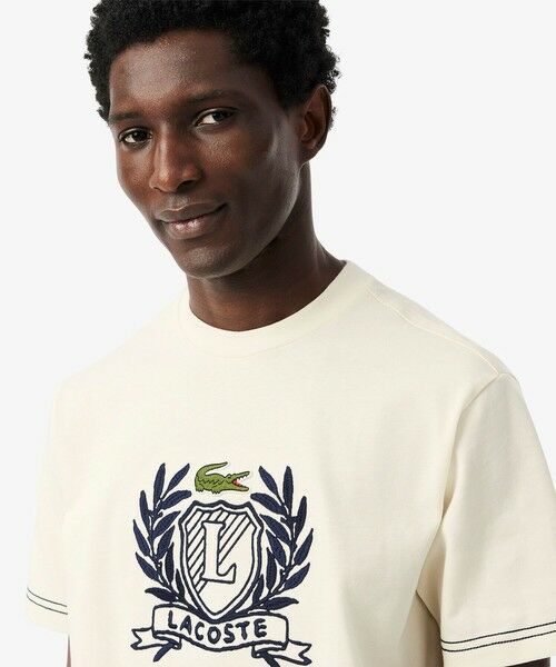 LACOSTE / ラコステ Tシャツ | ハンドステッチ風フレンチグラフィックTシャツ | 詳細11