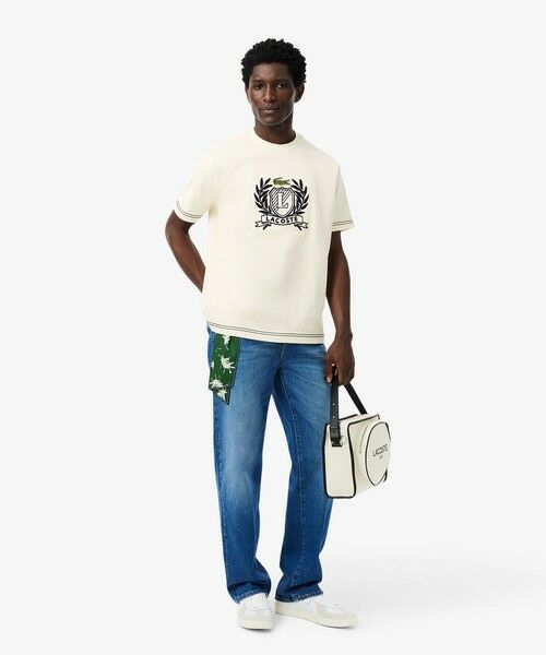 LACOSTE / ラコステ Tシャツ | ハンドステッチ風フレンチグラフィックTシャツ | 詳細15