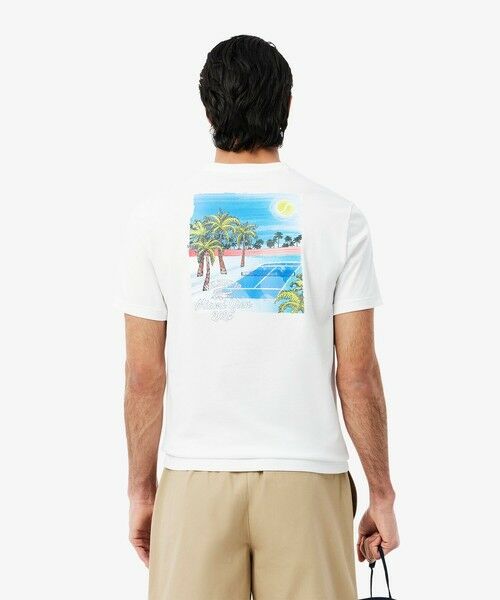 LACOSTE/ラコステ 2025マイアミオープンバックプリントTシャツ ホワイト XL LACOSTE/ラコステ 2025マイアミオープンバックプリントTシャツ ホワイト XL