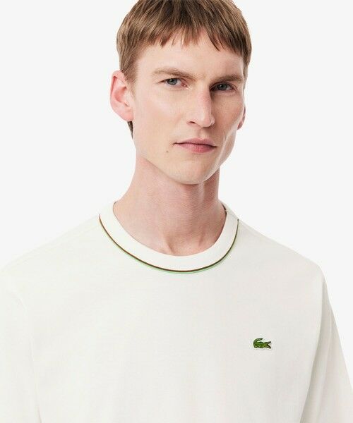 LACOSTE / ラコステ Tシャツ | ローラン・ギャロスコラボ 配色ライン バックプリントTシャツ | 詳細3