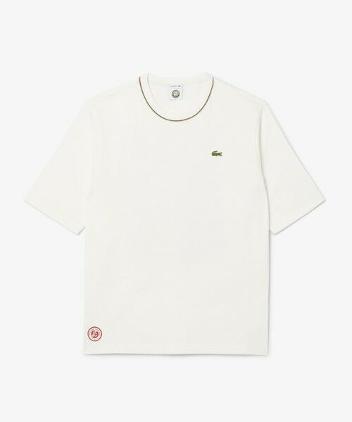 LACOSTE / ラコステ Tシャツ | ローラン・ギャロスコラボ 配色ライン バックプリントTシャツ | 詳細4