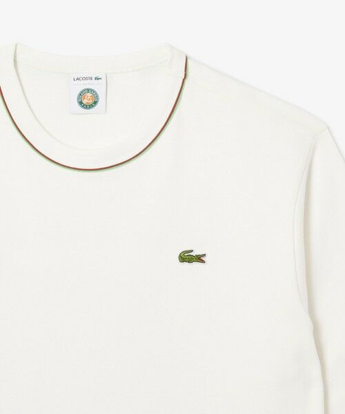 LACOSTE / ラコステ Tシャツ | ローラン・ギャロスコラボ 配色ライン バックプリントTシャツ | 詳細6