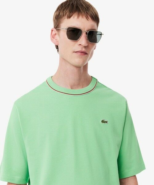 LACOSTE / ラコステ Tシャツ | ローラン・ギャロスコラボ 配色ライン バックプリントTシャツ | 詳細10