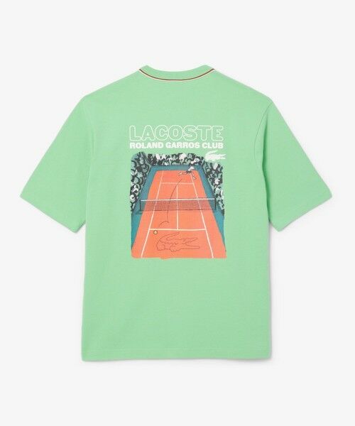 LACOSTE / ラコステ Tシャツ | ローラン・ギャロスコラボ 配色ライン バックプリントTシャツ | 詳細12