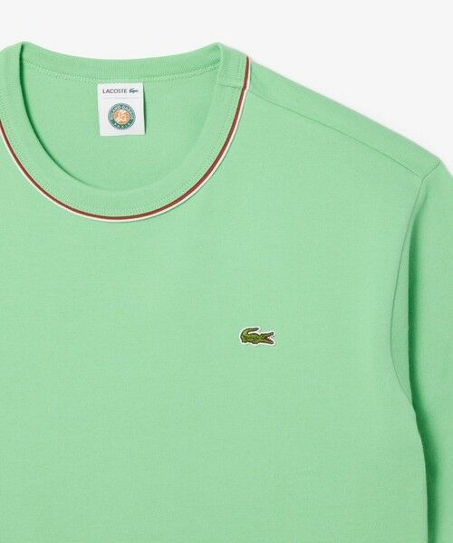 LACOSTE / ラコステ Tシャツ | ローラン・ギャロスコラボ 配色ライン バックプリントTシャツ | 詳細13