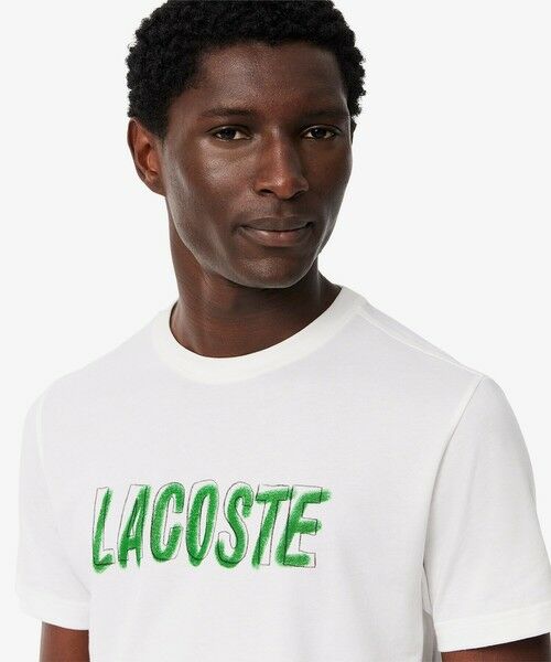 LACOSTE / ラコステ Tシャツ | レイヤードネームウルトラドライTシャツ | 詳細1