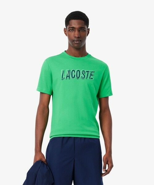 LACOSTE/ラコステ レイヤードネームウルトラドライTシャツ グリーン 5(日本サイズXL) LACOSTE/ラコステ レイヤードネームウルトラドライTシャツ グリーン 5(日本サイズXL)