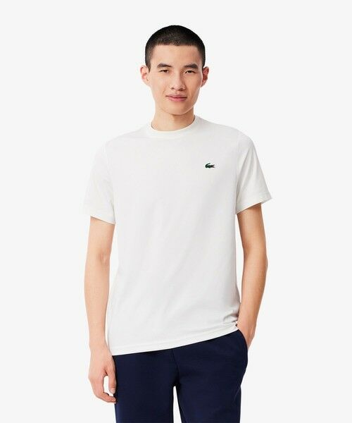 LACOSTE/ラコステ ウルトラドライワンポイントTシャツ ホワイト 4(日本サイズL) LACOSTE/ラコステ ウルトラドライワンポイントTシャツ ホワイト 4(日本サイズL)