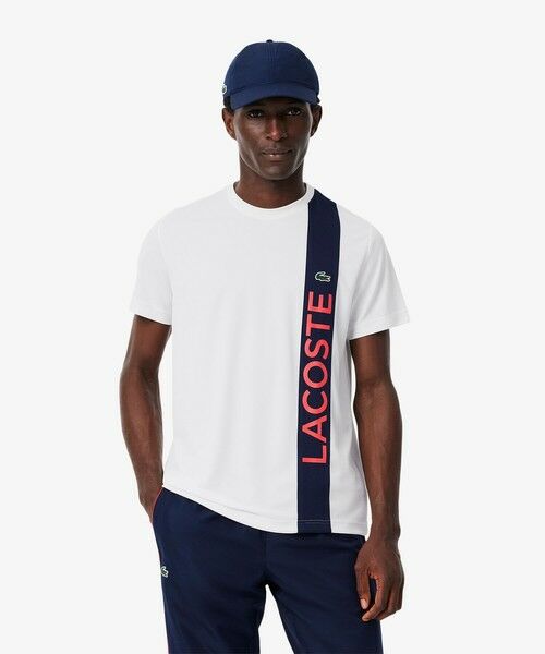 LACOSTE/ラコステ アシンメトリーデザインウルトラドライ鹿の子Tシャツ ホワイト 5(日本サイズXL) LACOSTE/ラコステ アシンメトリーデザインウルトラドライ鹿の子Tシャツ ホワイト 5(日本サイズXL)