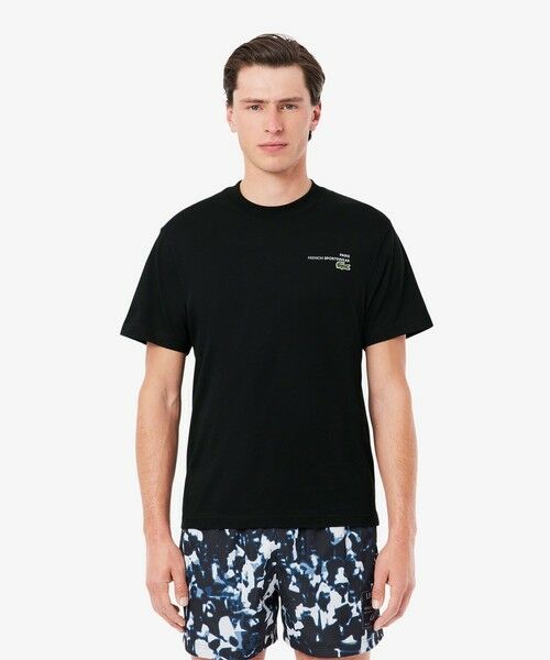 LACOSTE/ラコステ オーディエンスバックプリントTシャツ ブラック 5(日本サイズXL) LACOSTE/ラコステ オーディエンスバックプリントTシャツ ブラック 5(日本サイズXL)