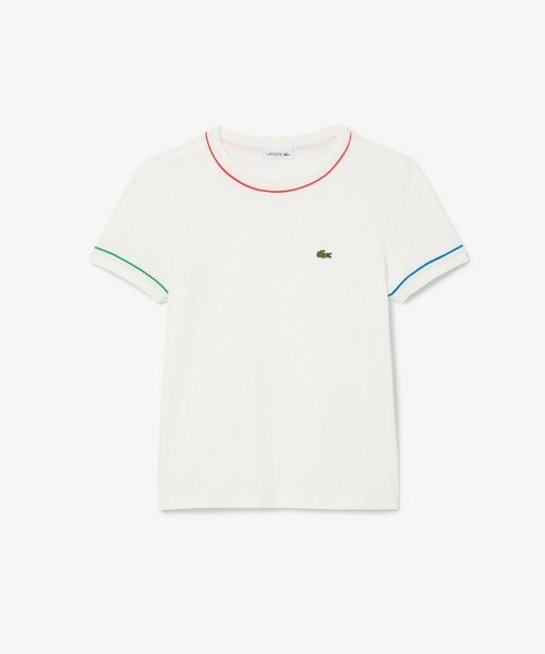 LACOSTE / ラコステ Tシャツ | クレイジーカラーパイピングキッズTシャツ | 詳細3