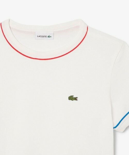 LACOSTE / ラコステ Tシャツ | クレイジーカラーパイピングキッズTシャツ | 詳細5