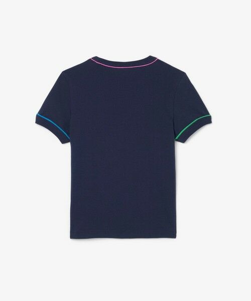 LACOSTE / ラコステ Tシャツ | クレイジーカラーパイピングキッズTシャツ | 詳細10