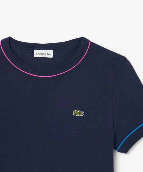 LACOSTE / ラコステ Tシャツ | クレイジーカラーパイピングキッズTシャツ | 詳細11