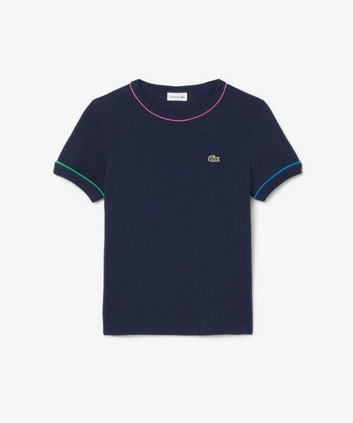 LACOSTE / ラコステ Tシャツ | クレイジーカラーパイピングキッズTシャツ | 詳細9