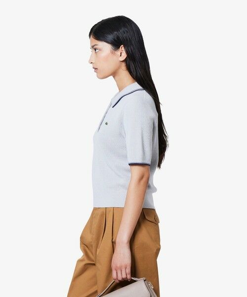 LACOSTE / ラコステ ポロシャツ | 配色ライン コンパクトニットポロシャツ | 詳細13