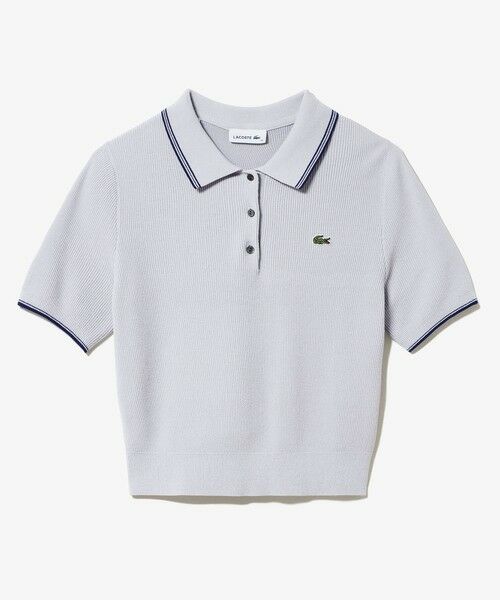 LACOSTE / ラコステ ポロシャツ | 配色ライン コンパクトニットポロシャツ | 詳細14