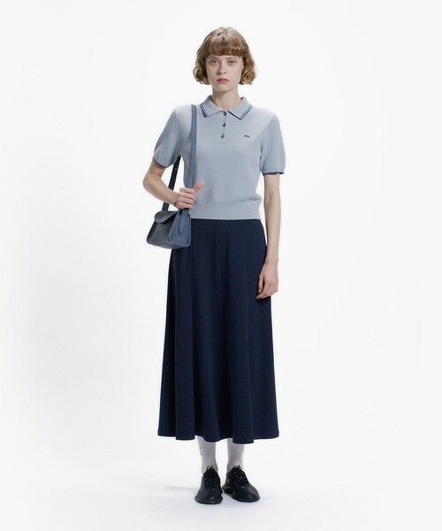 LACOSTE / ラコステ ポロシャツ | 配色ライン コンパクトニットポロシャツ | 詳細20