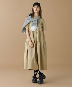 LACOSTE / ラコステ ロング・マキシ丈ワンピース | ティアード切り替え コットンドレス マキシ丈 ワンピース