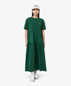 【タグ付き新品♥】ラコステ×マインクラフト　コラボワンピース　総柄　140cm LACOSTE / ラコステ （レディース） ワンピース | ファッション