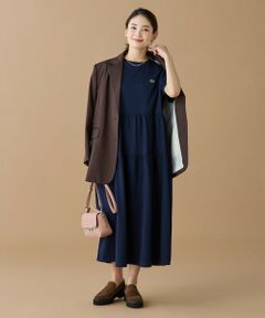 LACOSTE / ラコステ ロング・マキシ丈ワンピース | ティアード切り替え コットンドレス マキシ丈 ワンピース