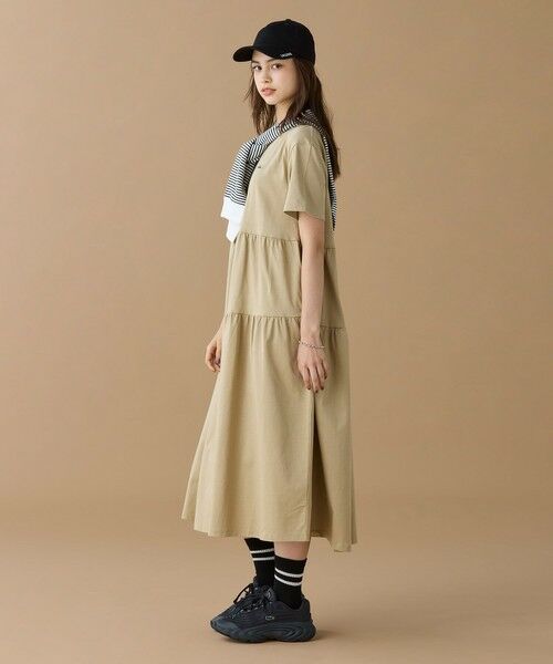 LACOSTE / ラコステ ロング・マキシ丈ワンピース | ティアード切り替え コットンドレス マキシ丈 ワンピース | 詳細2