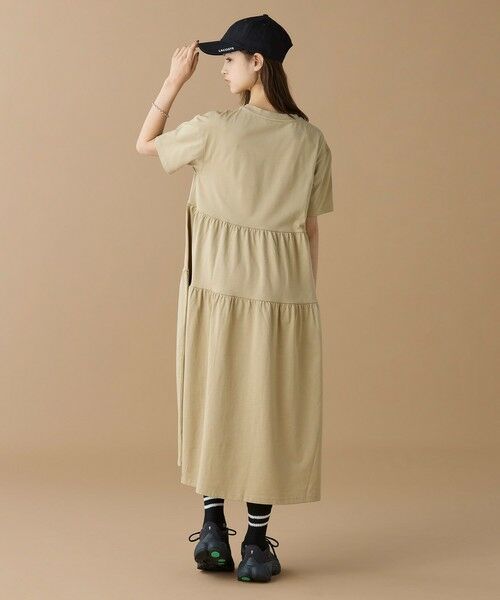 LACOSTE / ラコステ ロング・マキシ丈ワンピース | ティアード切り替え コットンドレス マキシ丈 ワンピース | 詳細3