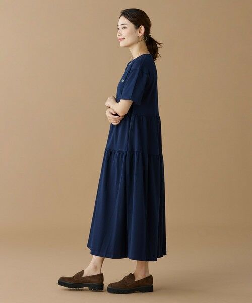 LACOSTE / ラコステ ロング・マキシ丈ワンピース | ティアード切り替え コットンドレス マキシ丈 ワンピース | 詳細17