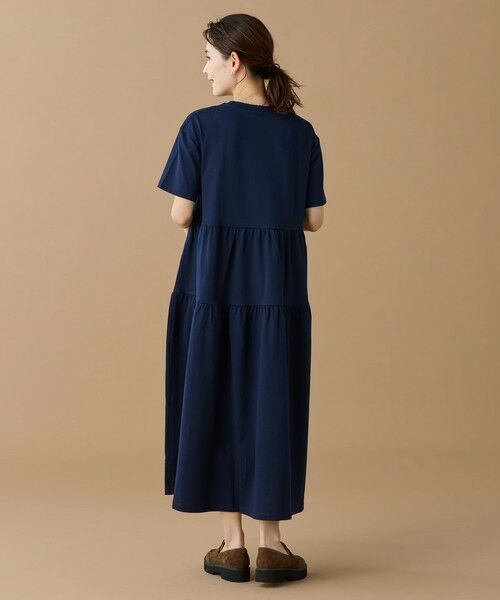 LACOSTE / ラコステ ロング・マキシ丈ワンピース | ティアード切り替え コットンドレス マキシ丈 ワンピース | 詳細18