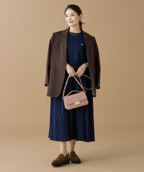 LACOSTE / ラコステ ロング・マキシ丈ワンピース | ティアード切り替え コットンドレス マキシ丈 ワンピース | 詳細19