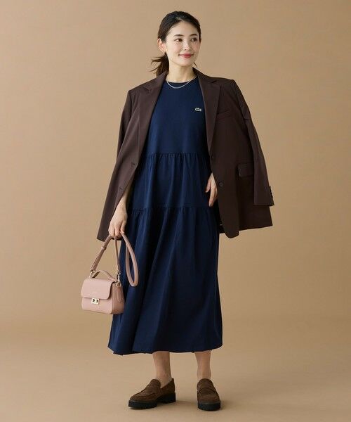 ラコステ　　ワンピース LACOSTE】◇正規品◇タイト ニット ワンピース◇送料無料