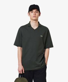LACOSTE グレー ポロシャツ EXCLUSIVE EDITION ラコステ LACOSTE サマーウール鹿の子地ポロシャツ （グレー