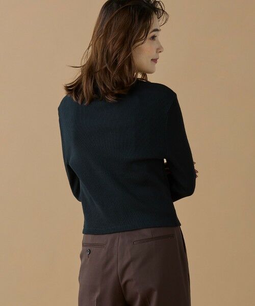 LACOSTE / ラコステ カーディガン・ボレロ | ショート丈 リブジャージカーディガン | 詳細4