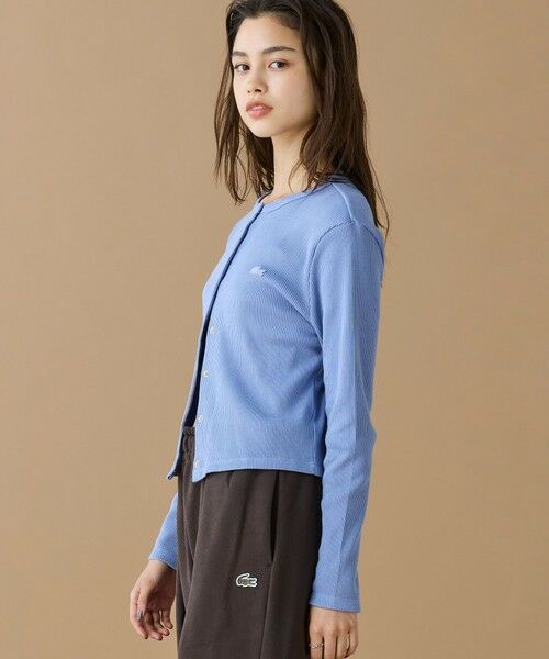 LACOSTE / ラコステ カーディガン・ボレロ | ショート丈 リブジャージカーディガン | 詳細9