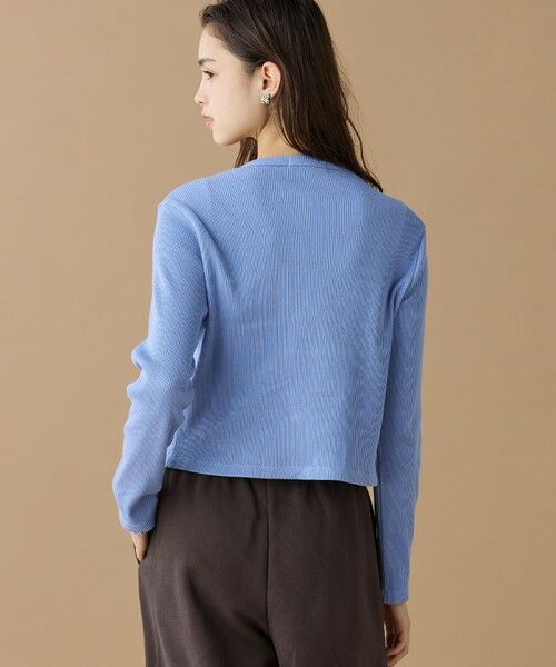 LACOSTE / ラコステ カーディガン・ボレロ | ショート丈 リブジャージカーディガン | 詳細10
