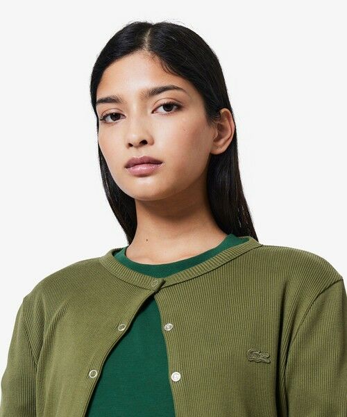 LACOSTE / ラコステ カーディガン・ボレロ | ショート丈 リブジャージカーディガン | 詳細15