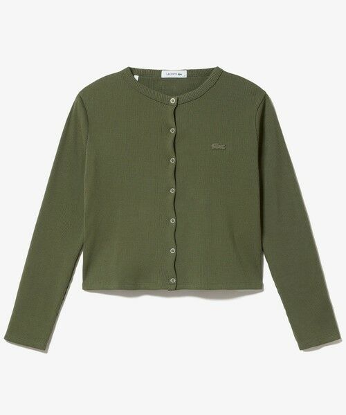 LACOSTE / ラコステ カーディガン・ボレロ | ショート丈 リブジャージカーディガン | 詳細16