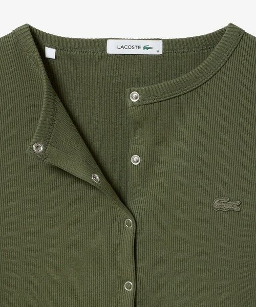 LACOSTE / ラコステ カーディガン・ボレロ | ショート丈 リブジャージカーディガン | 詳細20