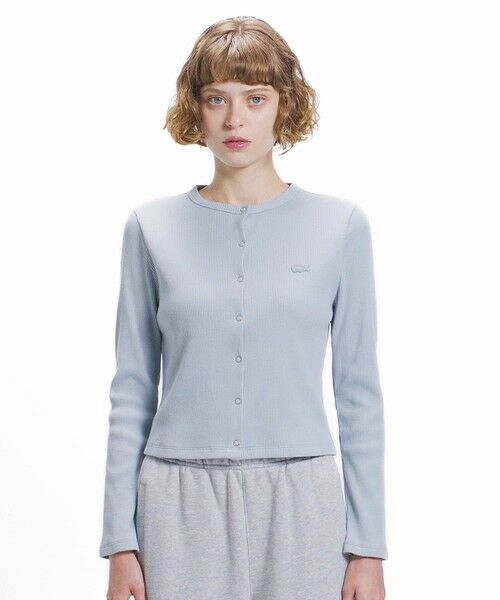 LACOSTE / ラコステ カーディガン・ボレロ | ショート丈 リブジャージカーディガン | 詳細22