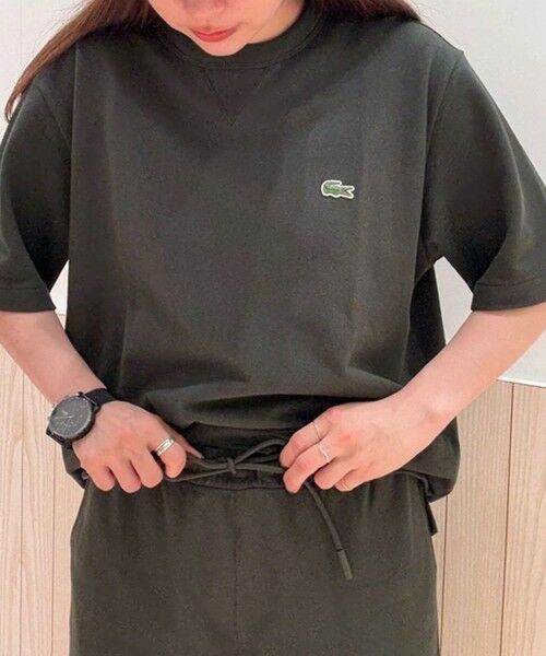LACOSTE / ラコステ Tシャツ | L.12.12アレンジ ガゼット付き鹿の子地Tシャツ | 詳細6