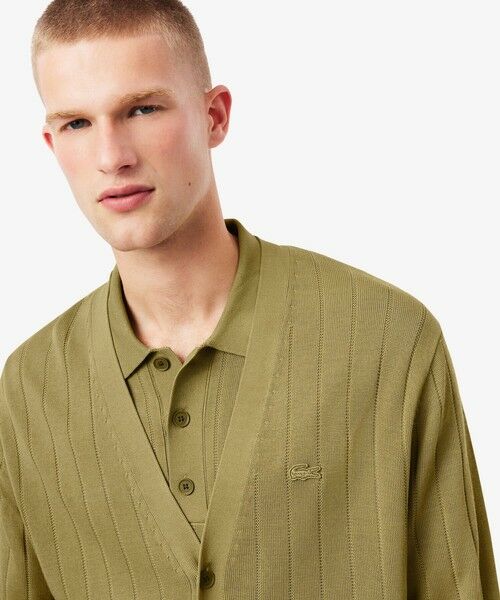 LACOSTE / ラコステ カーディガン・ボレロ | ハイゲージリブニットカーディガン | 詳細2