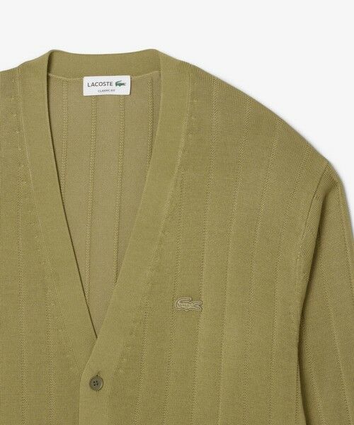 LACOSTE / ラコステ カーディガン・ボレロ | ハイゲージリブニットカーディガン | 詳細5