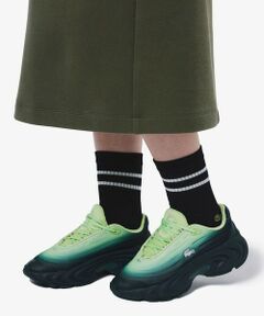 ラコステ 厚底スニーカー グリーン/ベージュ LACOSTE / ラコステ （レディース） スニーカー（条件：グリーン