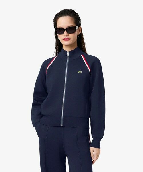 LACOSTE/ラコステ ダブルフェイスジャージトラックジャケット ネイビー 34(S) LACOSTE/ラコステ ダブルフェイスジャージトラックジャケット ネイビー 34(S)