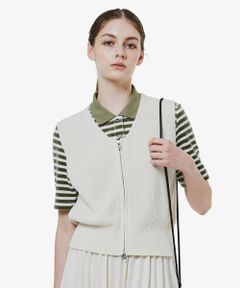LACOSTE / ラコステ ベスト | ジップアップニットベスト